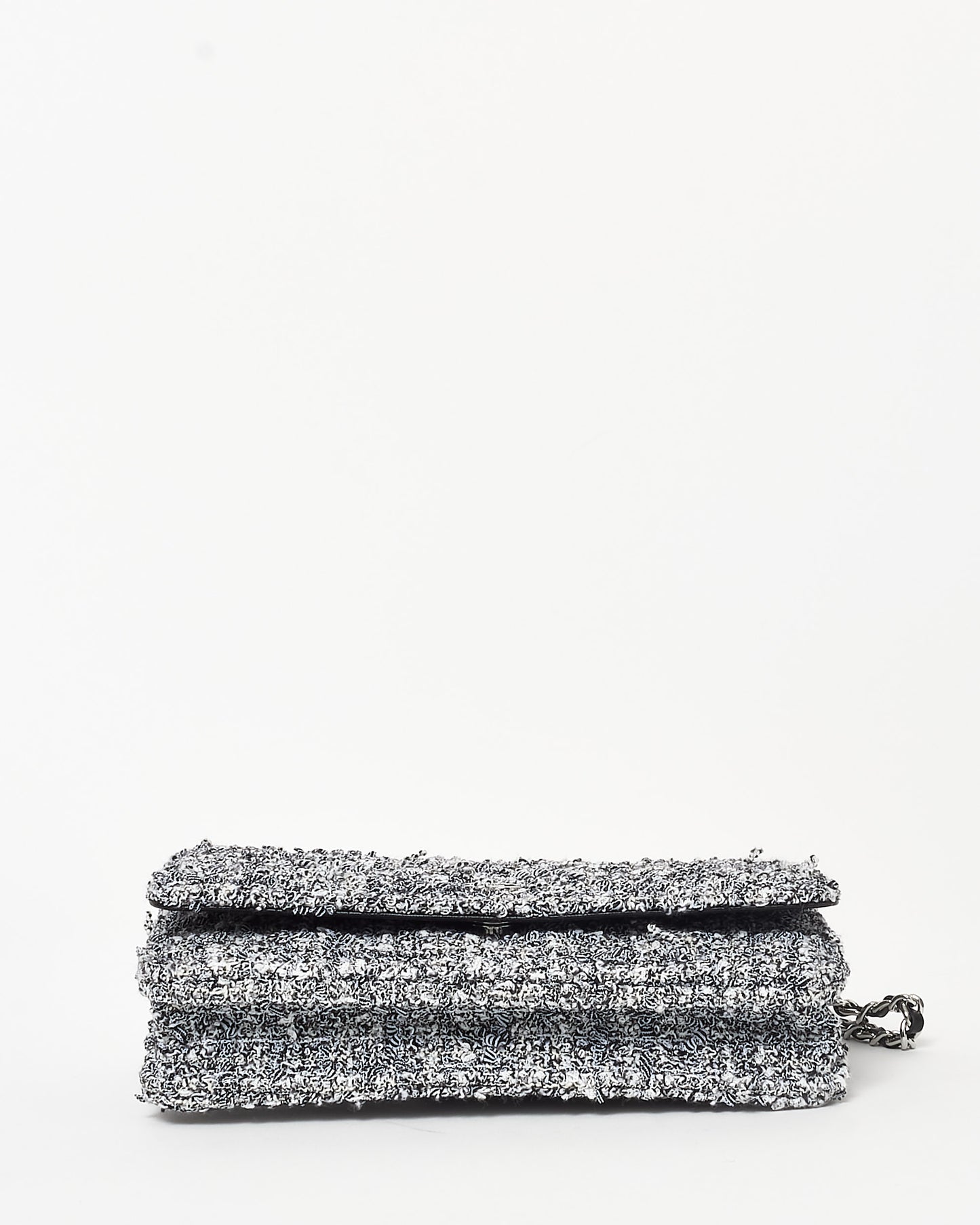 Chanel Black & White Tweed Wallet On Chain SHW