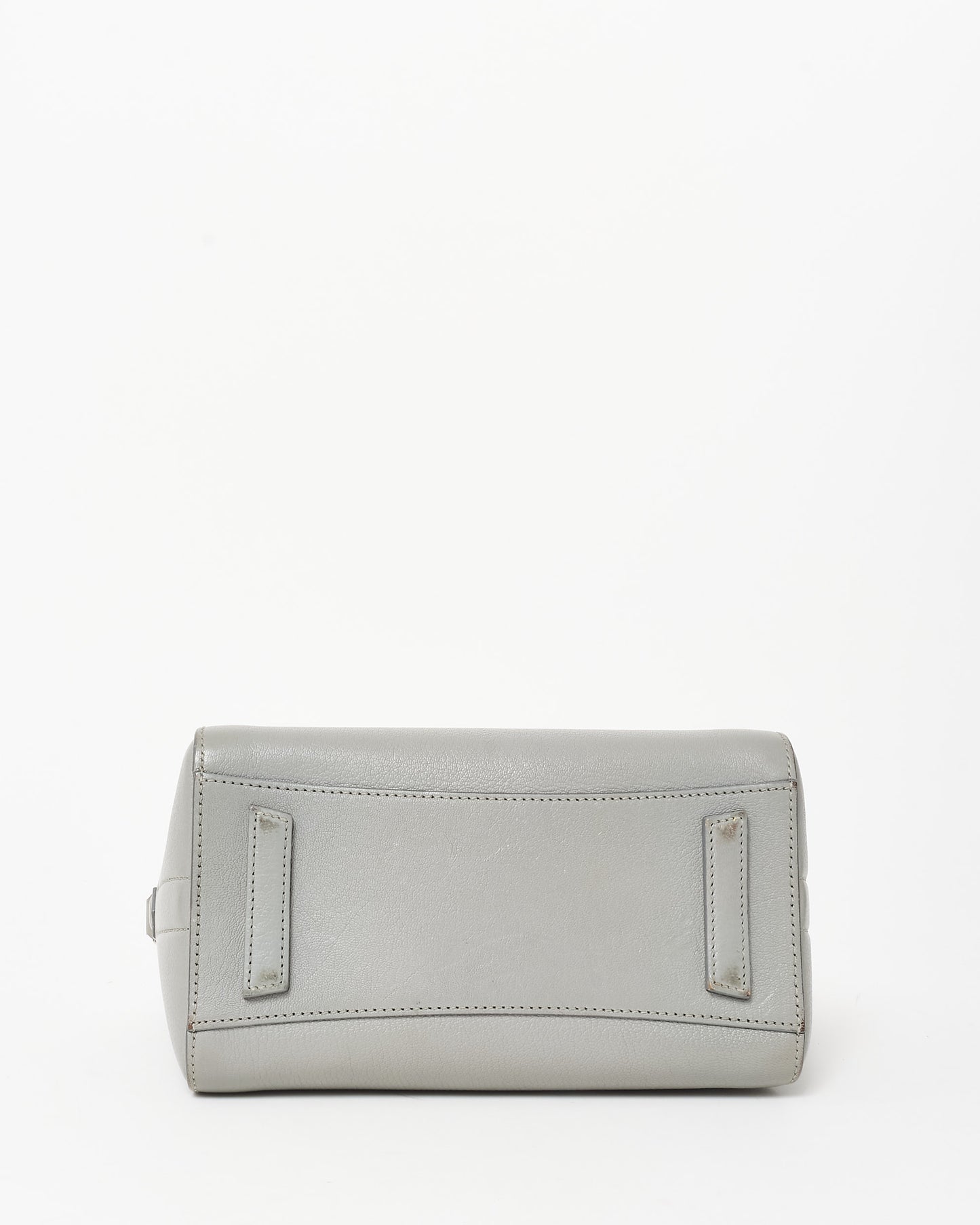 Givenchy Grey Grained Leather Leather Mini Antigona Bag