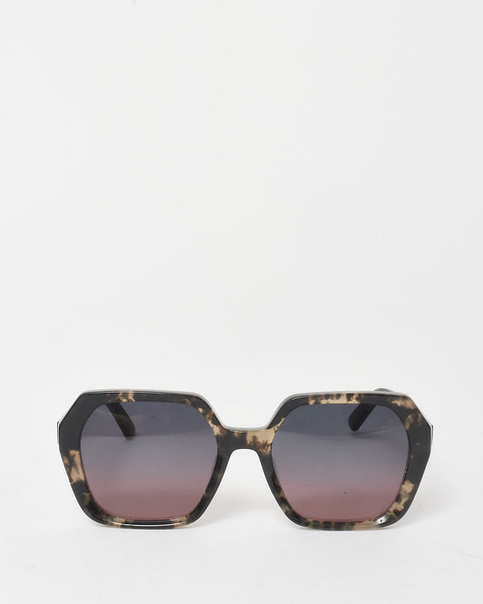 Dior Black & Grey Tortoise Pentagon DiorMidnight S2F Sunglasses