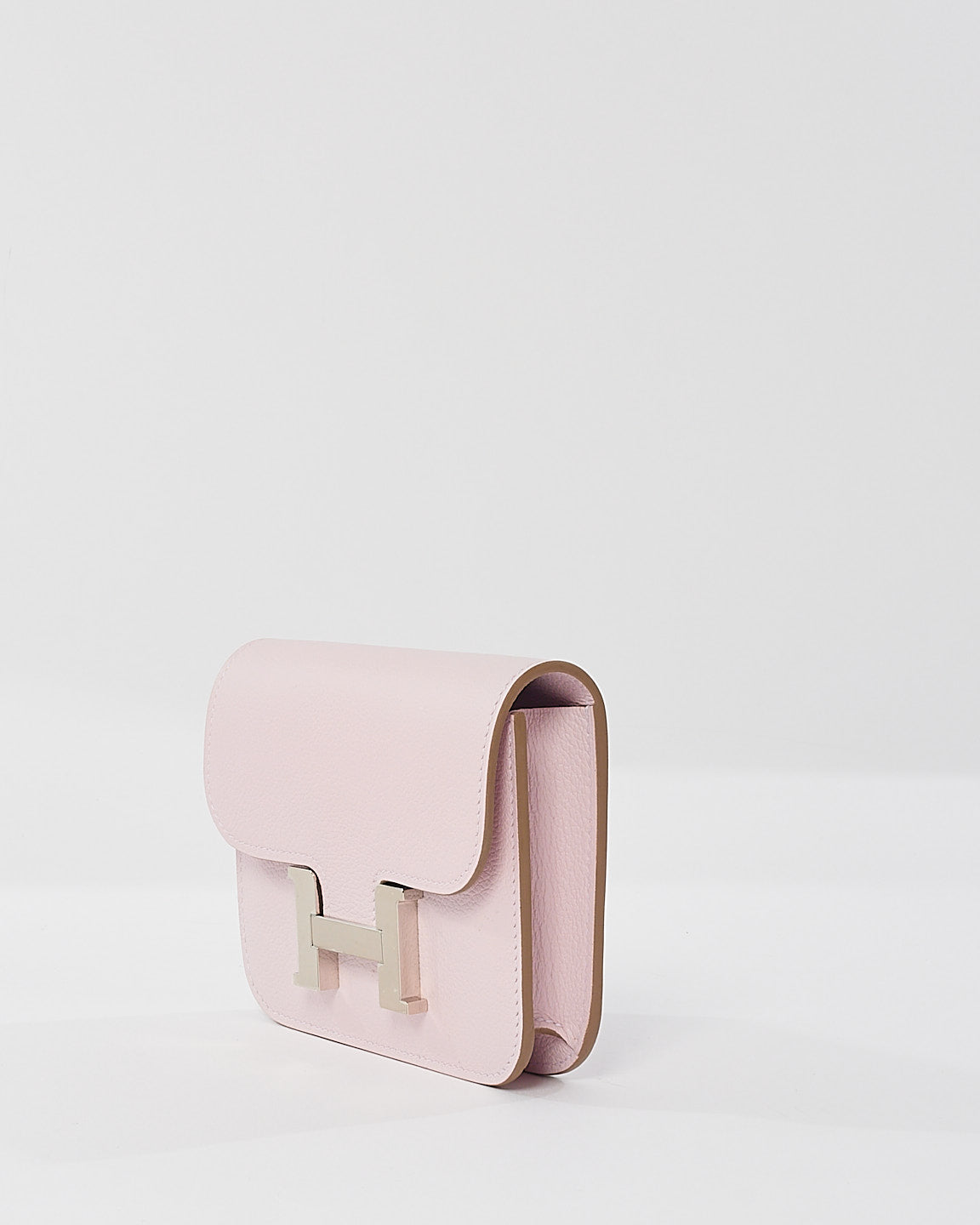 Hermès Light Pink Leather Slim Constance Wallet