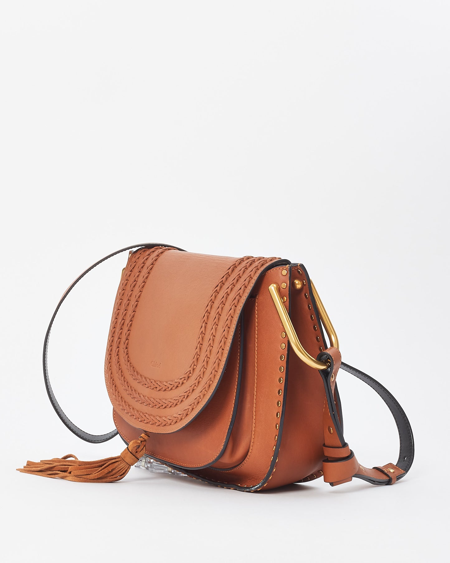 Chloé Brown Leather Hudson Crossbody Bag