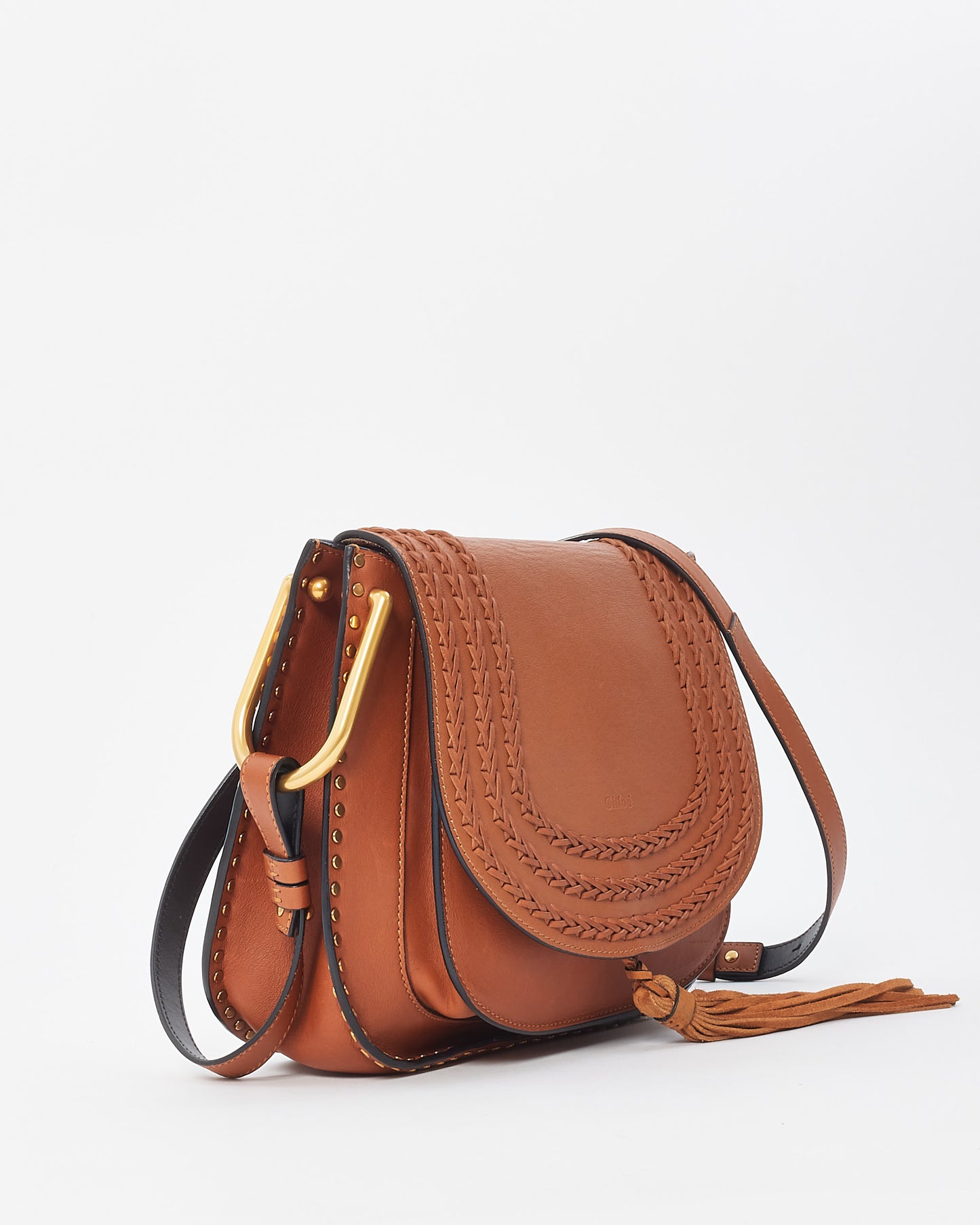 Chloé Brown Leather Hudson Crossbody Bag