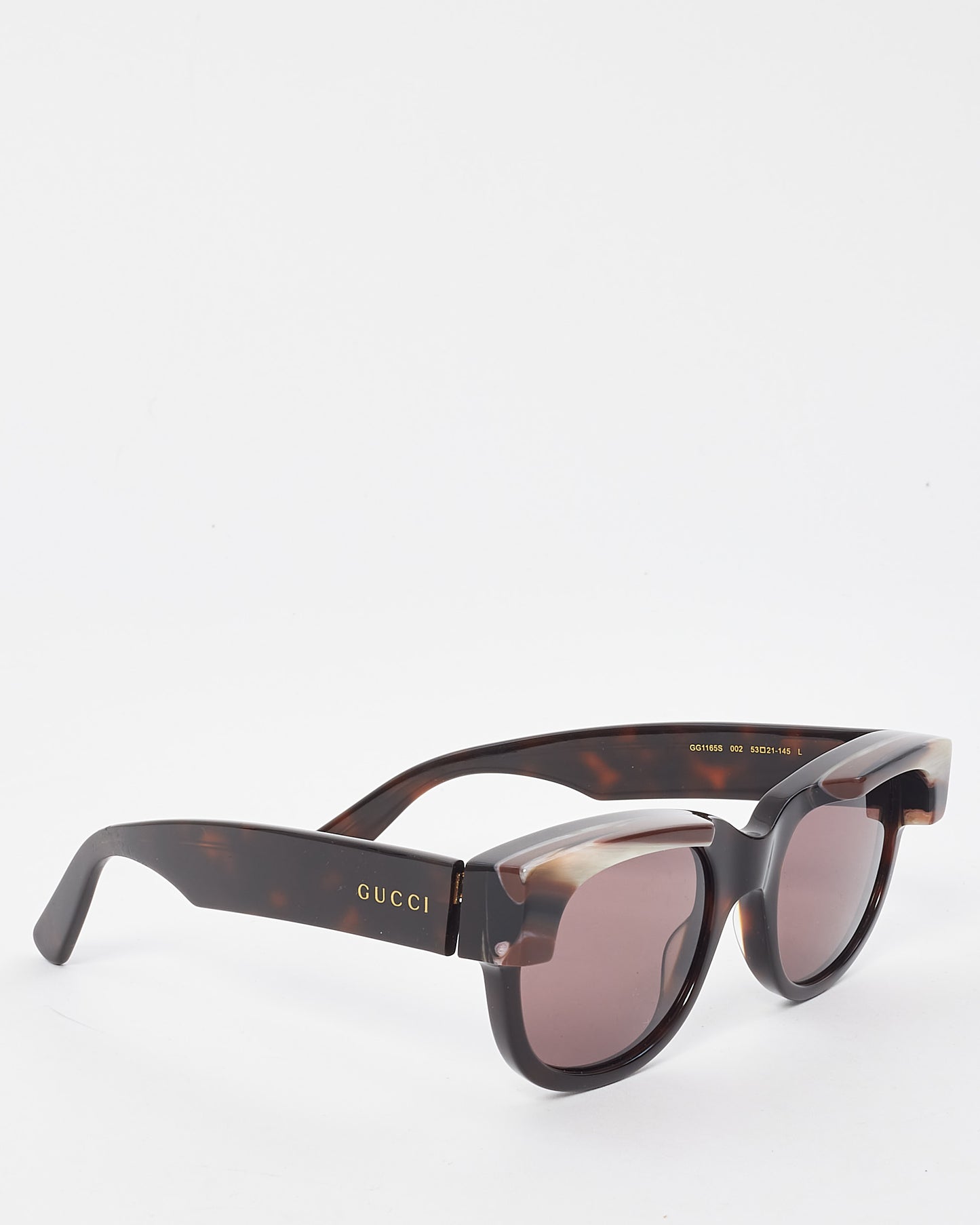 Gucci Brown Tortoise CAT.2 GG1165S Sunglasses