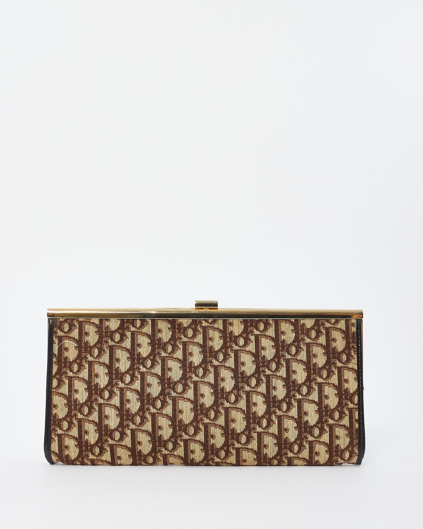 Dior Brown Oblique Canvas Vintage Clutch