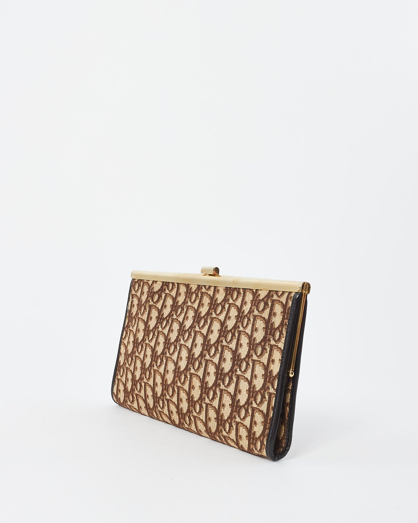 Dior Brown Oblique Canvas Vintage Clutch