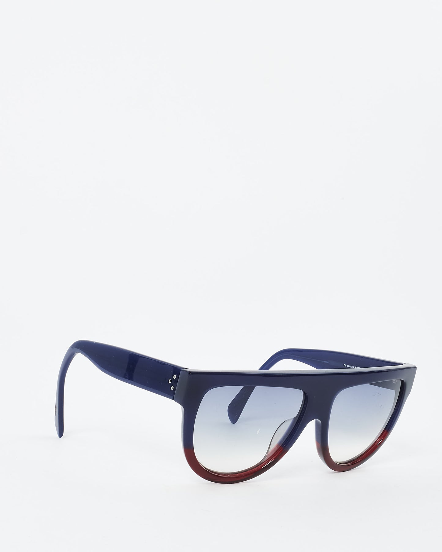 Celine Navy & Burgundy Flat Top CL 41026/S Sunglasses