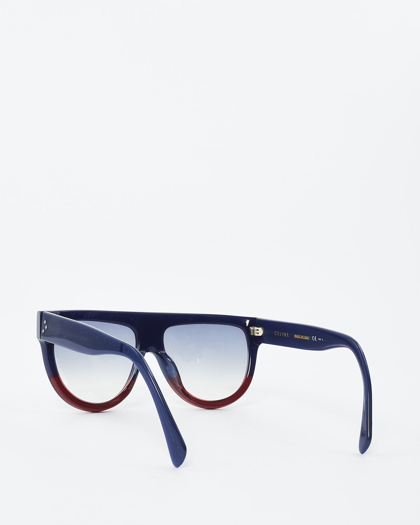 Celine Navy & Burgundy Flat Top CL 41026/S Sunglasses