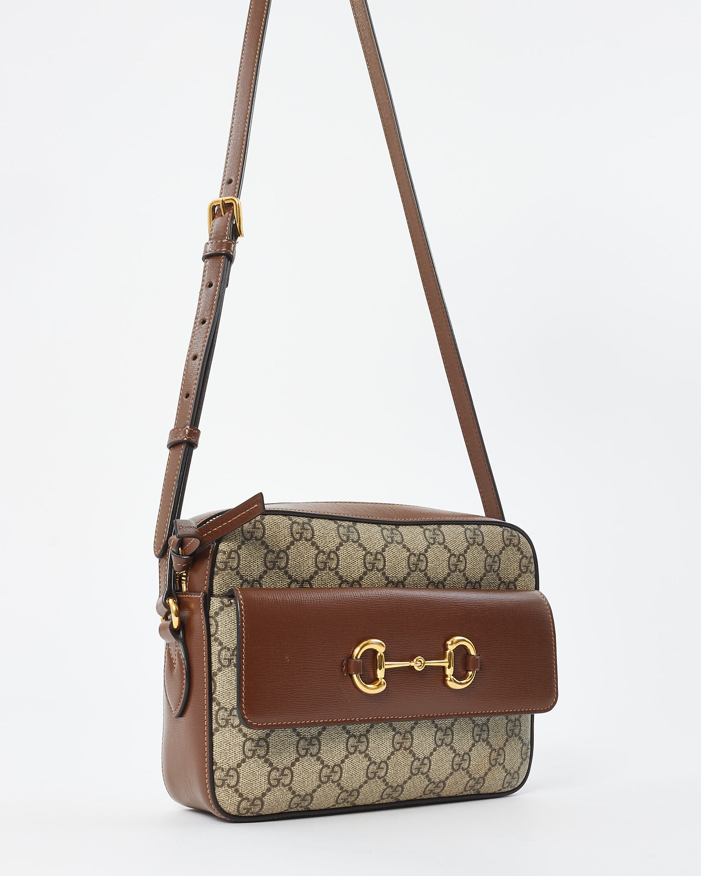 Gucci Monogram Canvas Horsebit 1955 Small Camera Bag