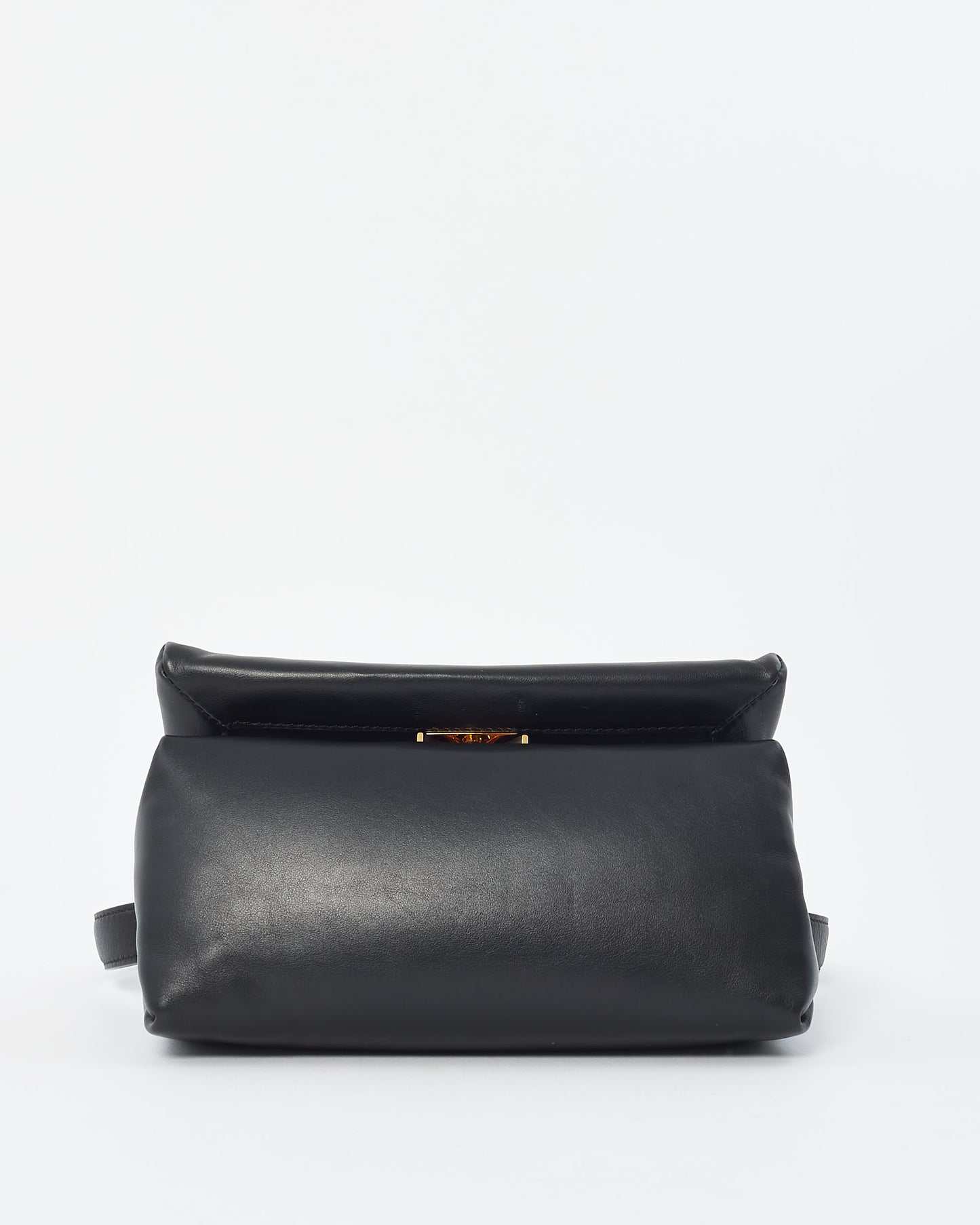 Marni Black Puffer Leather Small Prisma Shoulder Bag