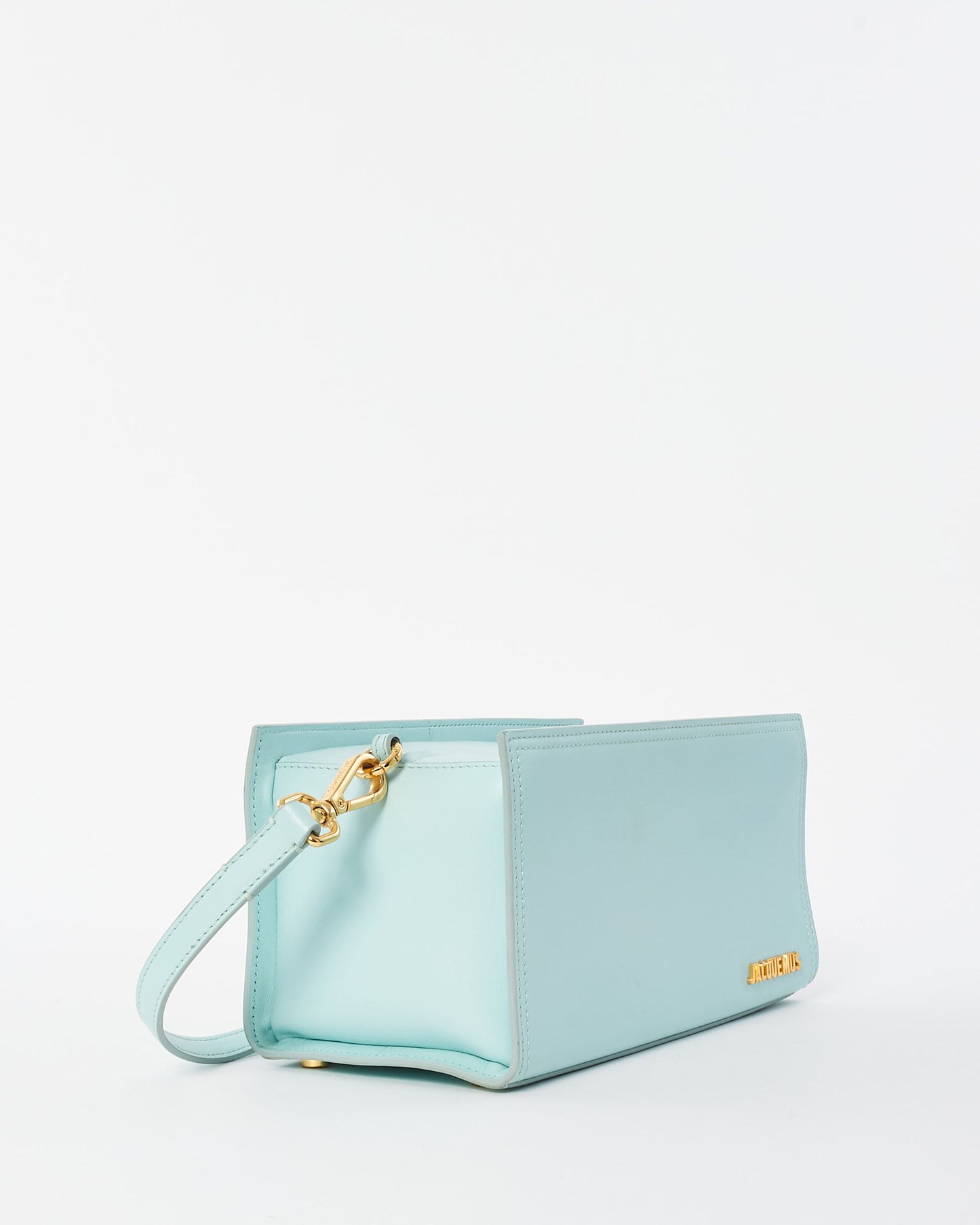 Jacquemus Light Turquoise Leather Le Rectangle Shoulder Bag