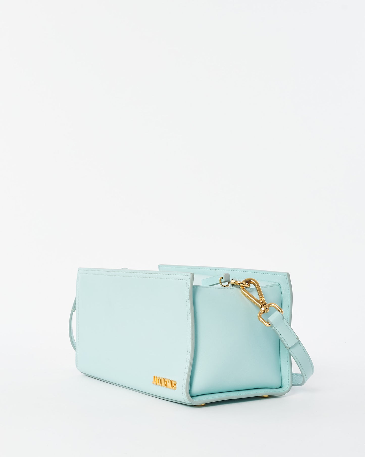 Jacquemus Light Turquoise Leather Le Rectangle Shoulder Bag