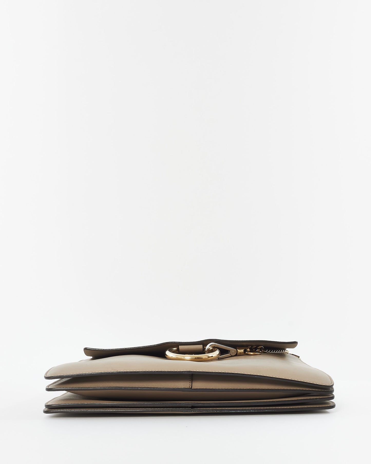 Chloé Taupe Leather & Suede Faye Crossbody Bag