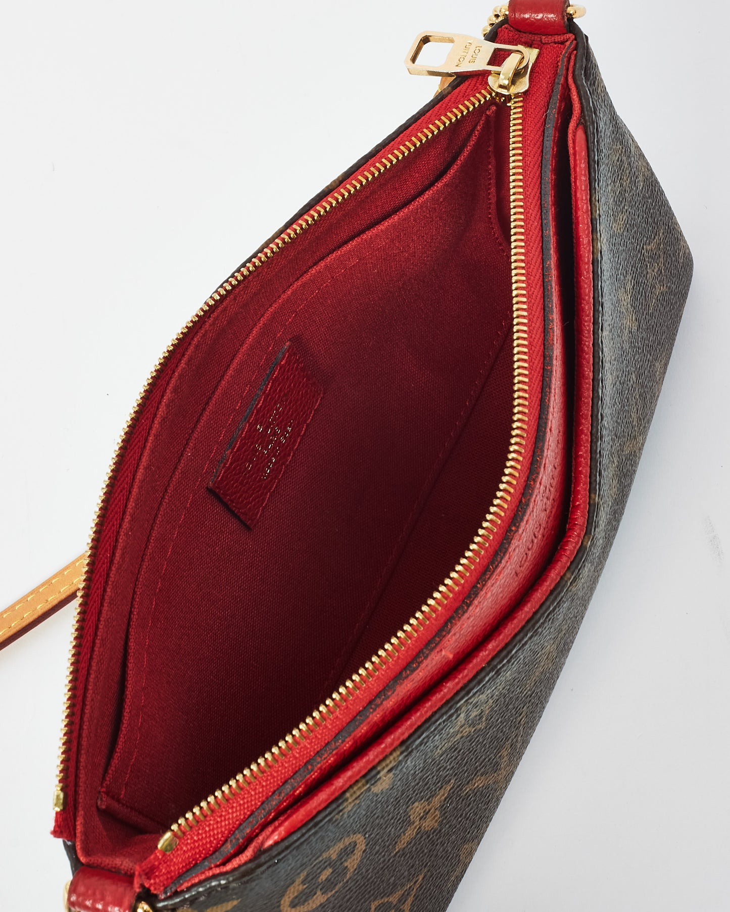 Louis Vuitton Red Monogram Canvas Pallas Crossbody Bag