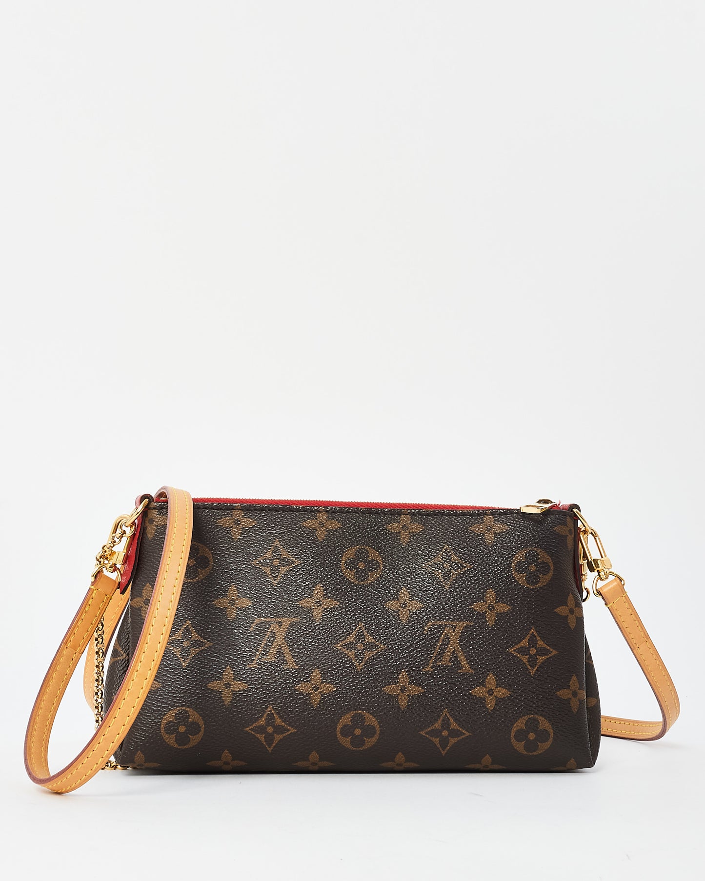 Louis Vuitton Red Monogram Canvas Pallas Crossbody Bag