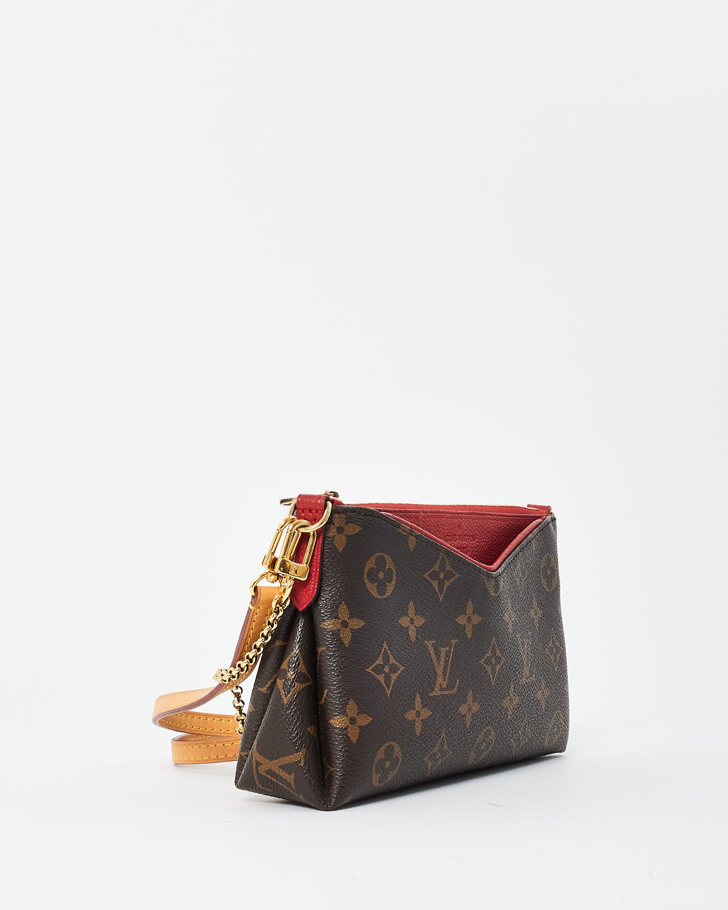 Louis Vuitton Red Monogram Canvas Pallas Crossbody Bag