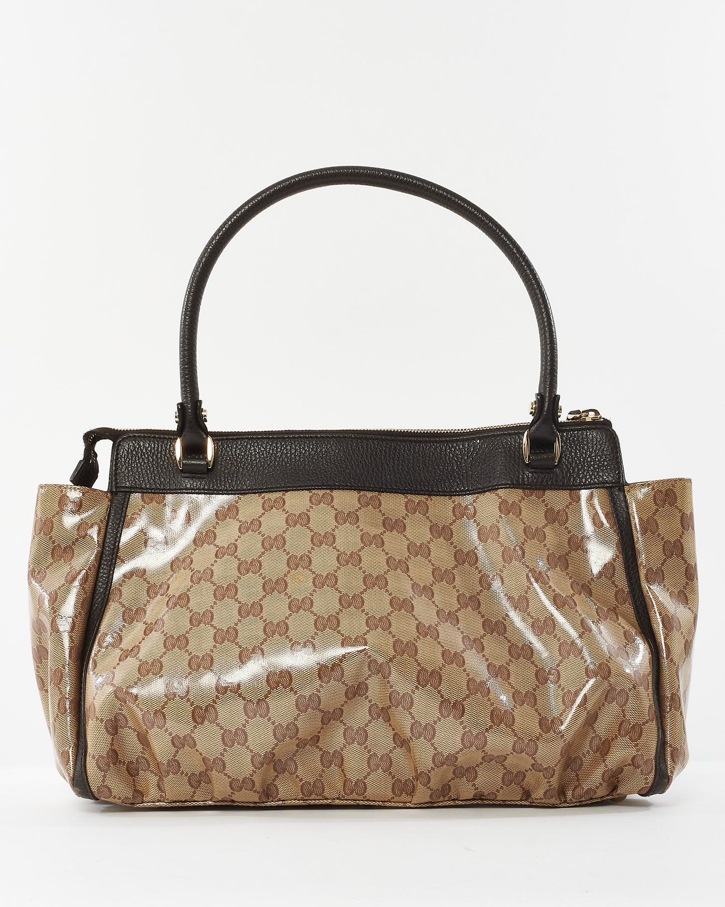 Gucci Monogram Coated Canvas GG Medium Abbey Shoulder Bag