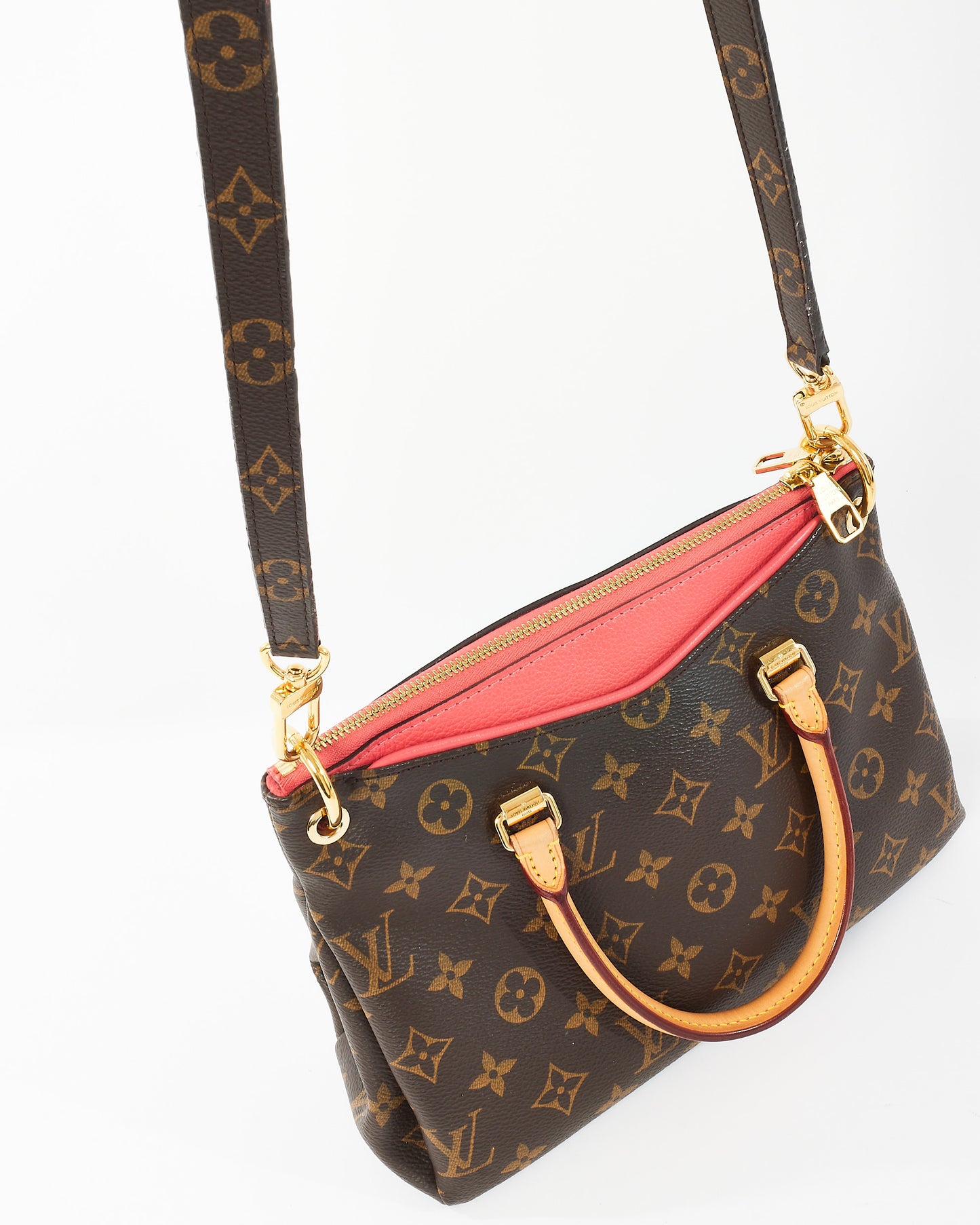 Louis Vuitton Monogram Coated Canvas PM Pallas Crossbody Bag