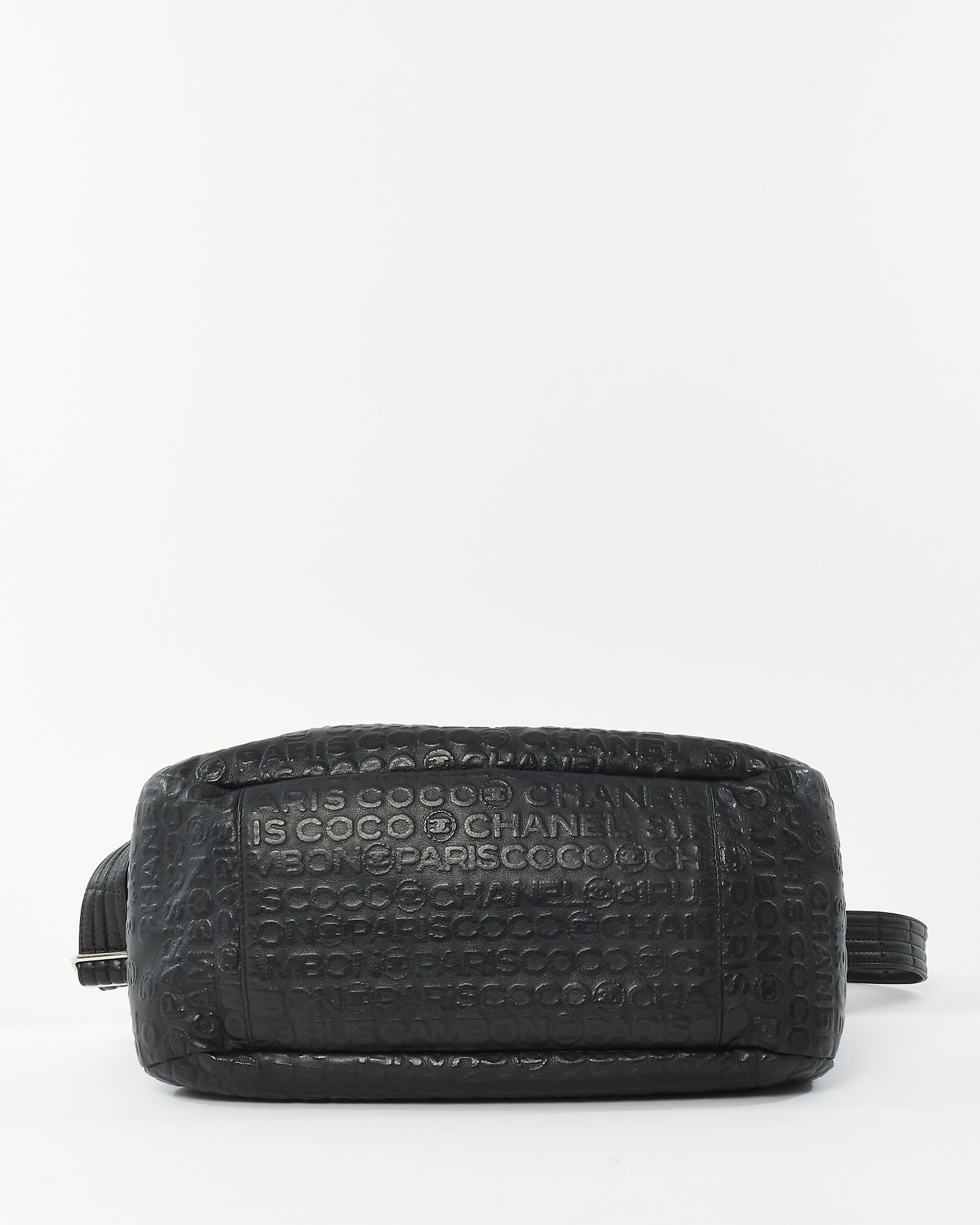 Chanel Black Leather Embossed 31 Rue Cambon Large Crossbody Bag