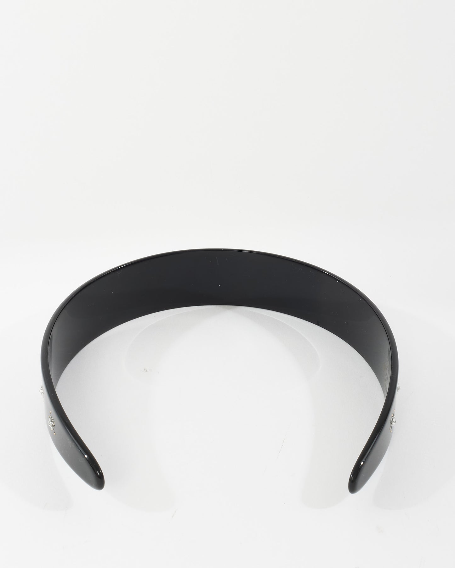 Gucci Black Crystal Interlocking G Headband