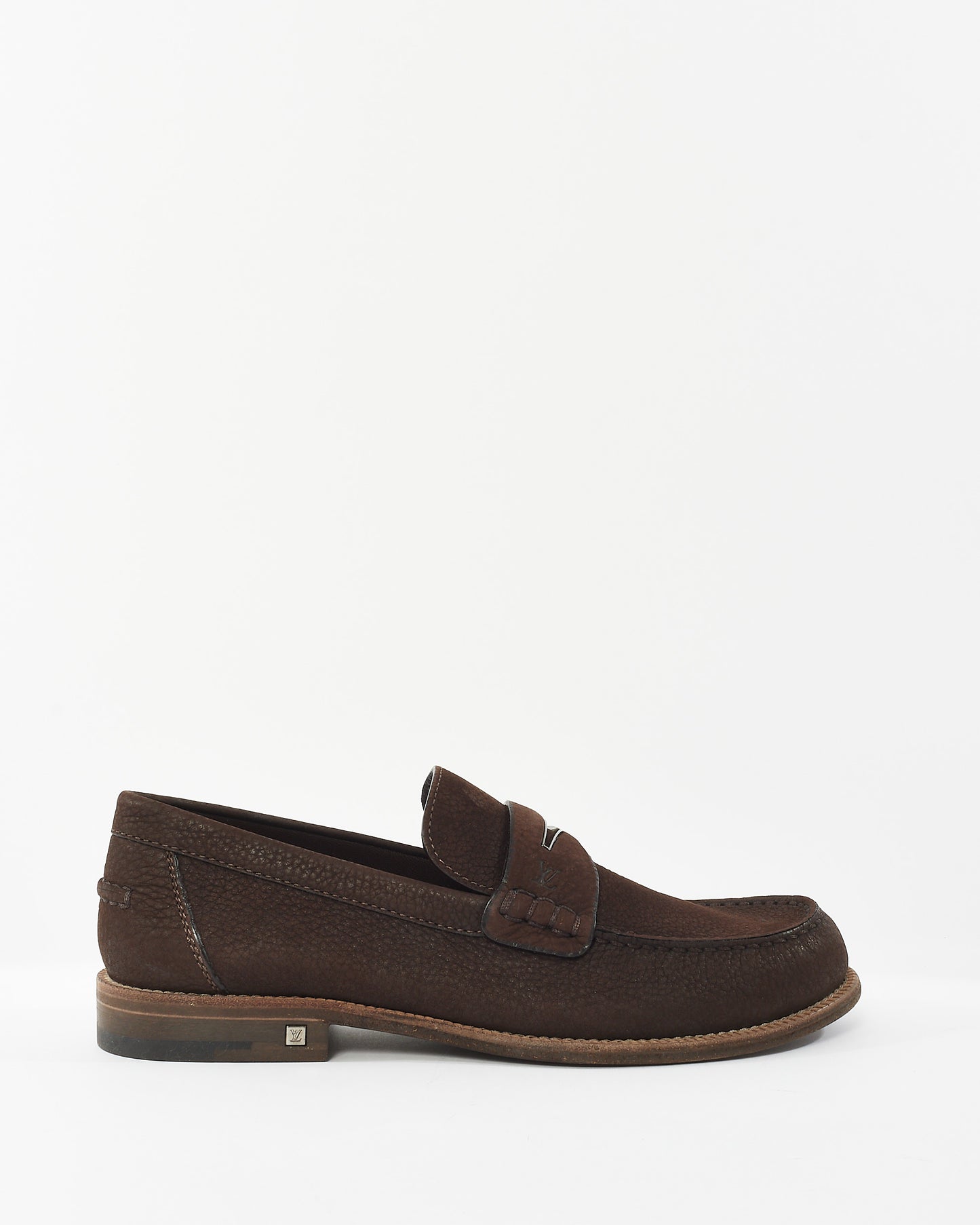 Louis Vuitton Brown Suede Loafers - 7.5MEN