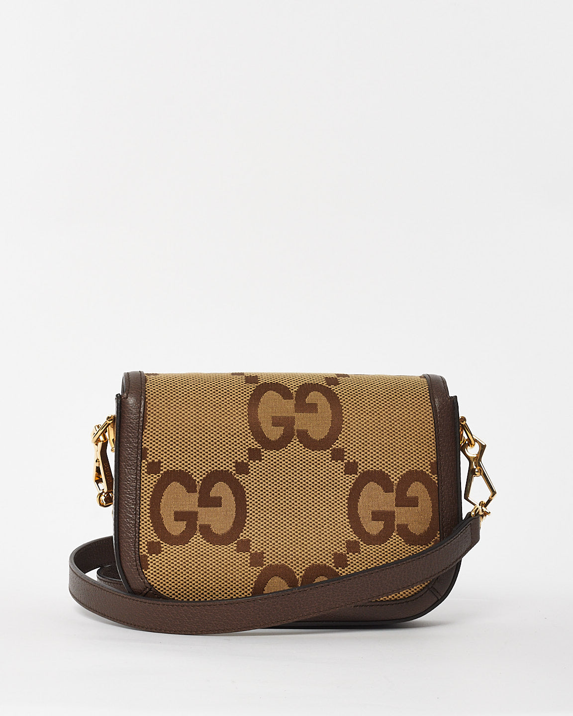 Gucci Brown Jumbo GG Horsebit 1955 Mini Bag