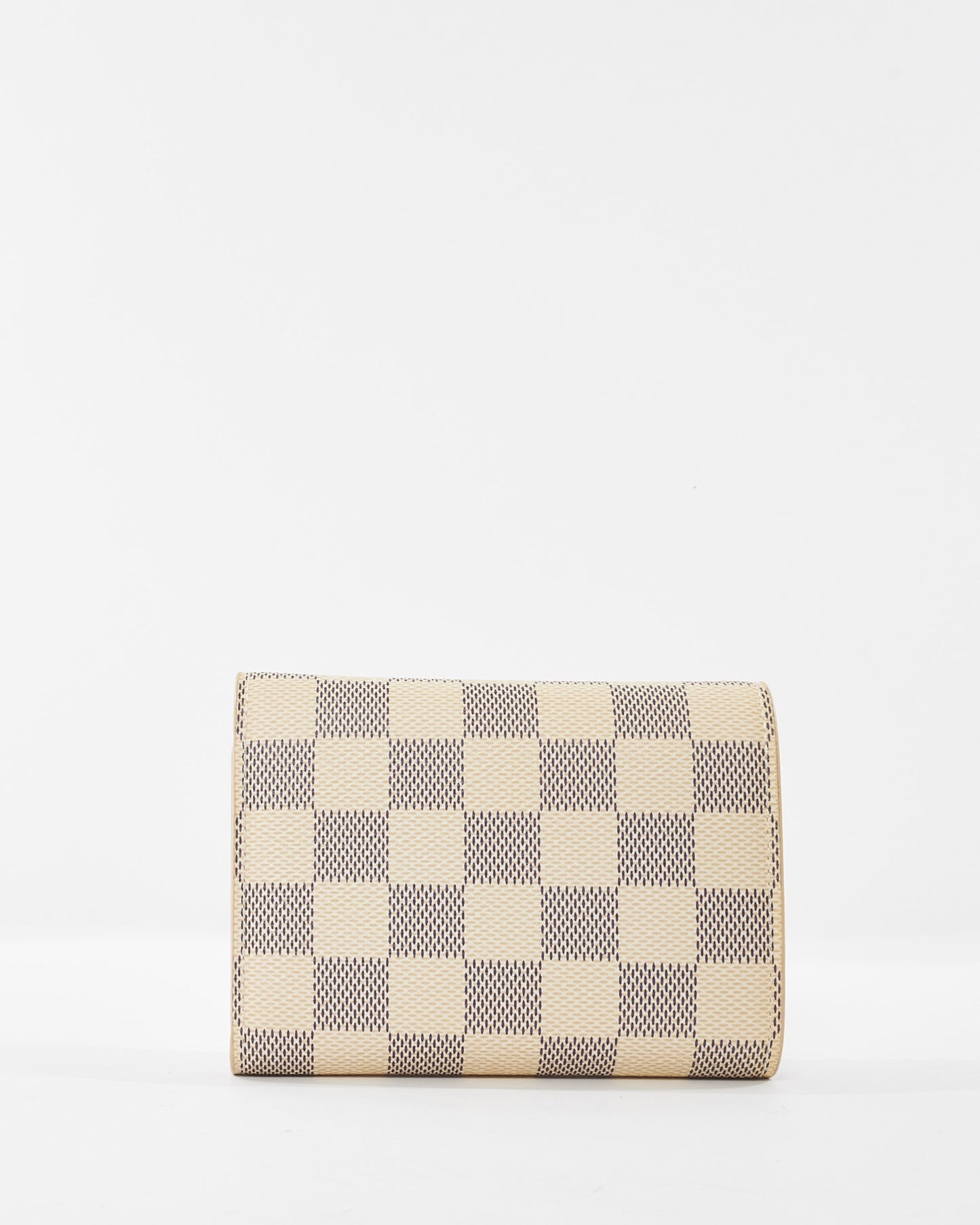 Louis Vuitton Damier Azur Coated Canvas Rose Ballerine Victorine Wallet