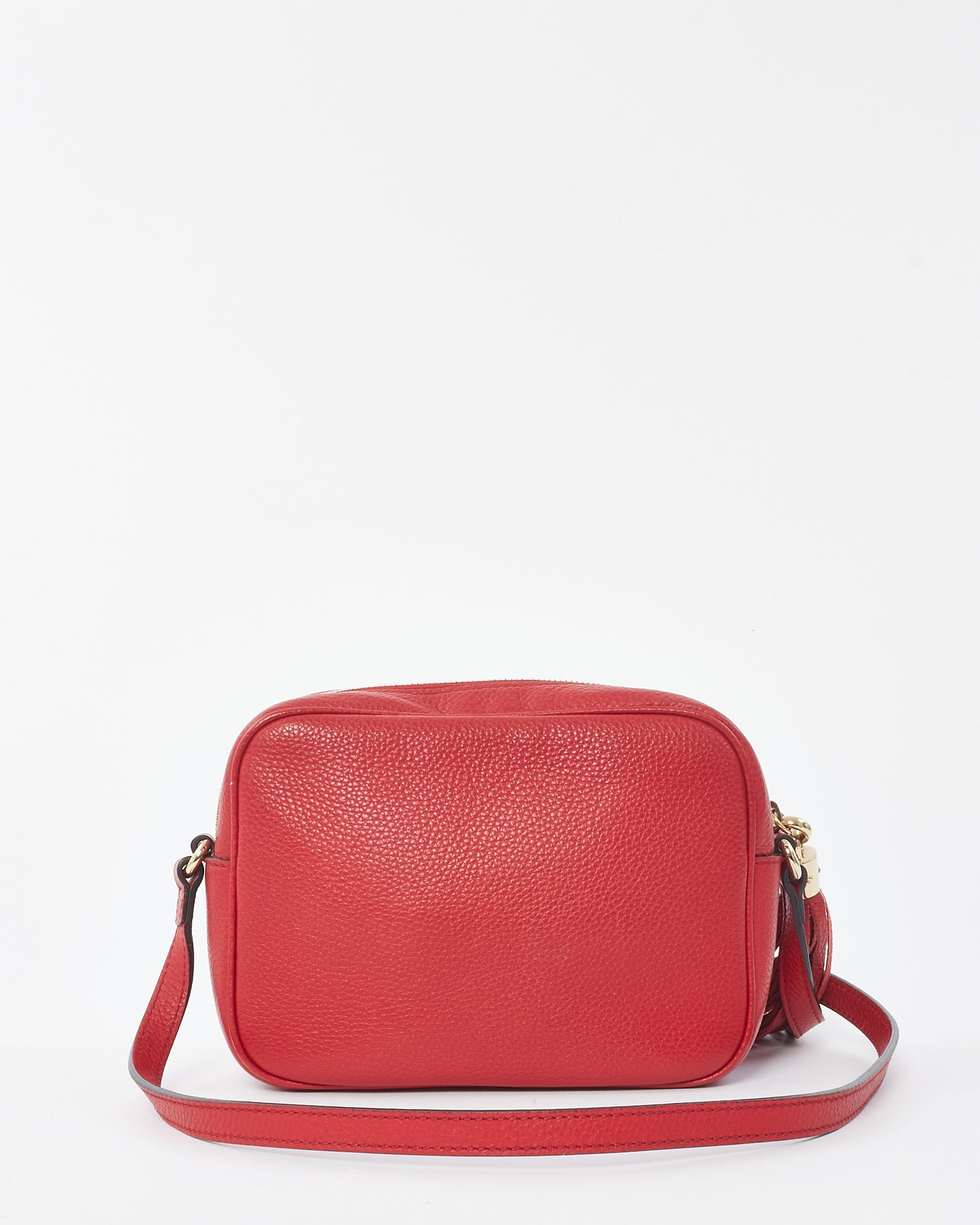 Gucci Red Leather Soho Disco Crossbody Bag