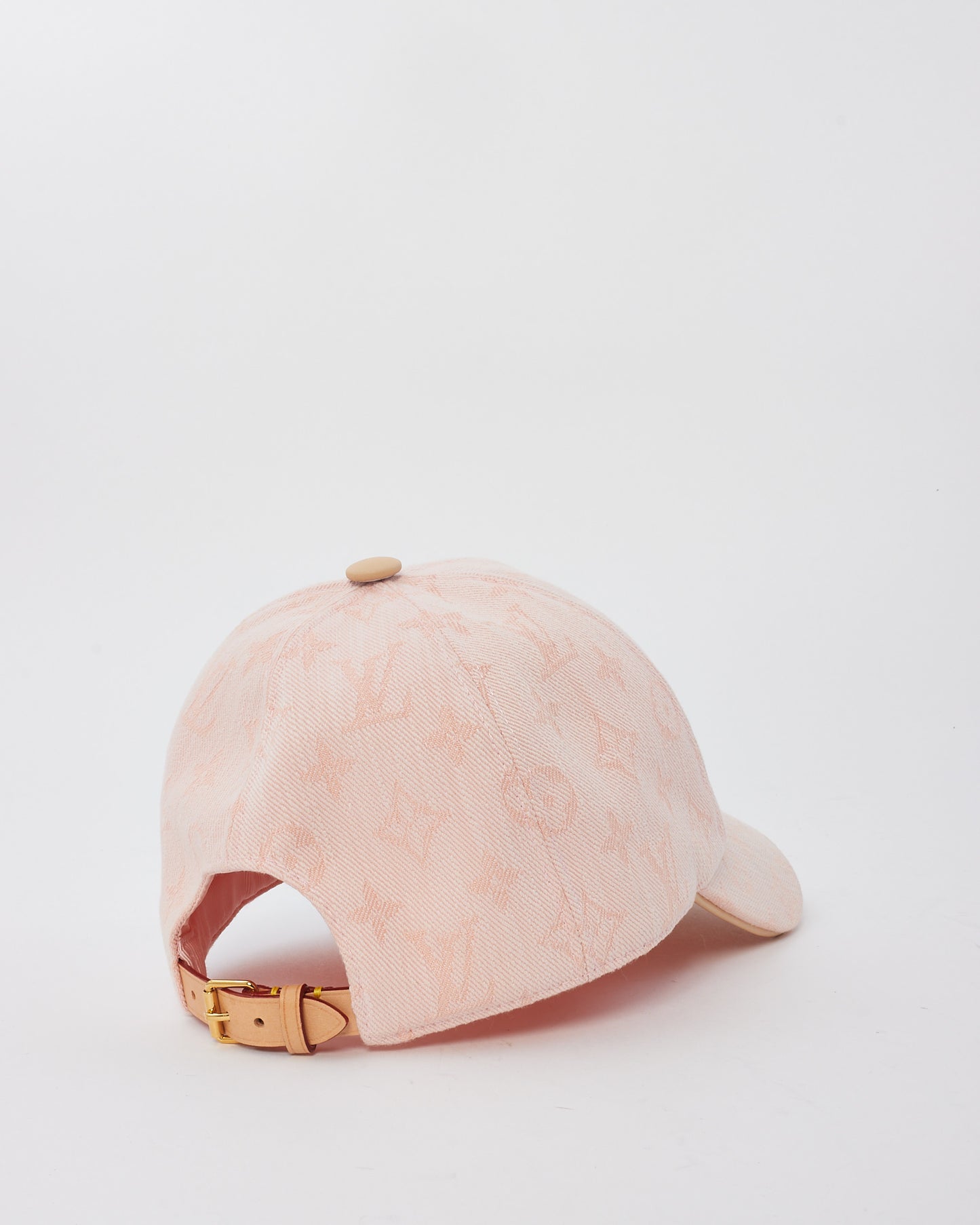 Louis Vuitton Pink Cotton Monogram LV First Baseball Cap