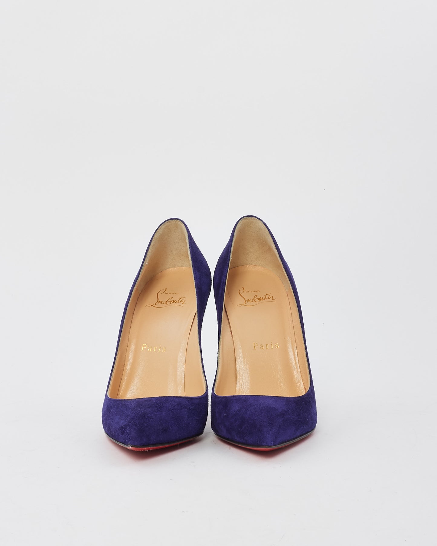 Christian Louboutin Purple Suede Pigalle Follies Pumps - 36.5