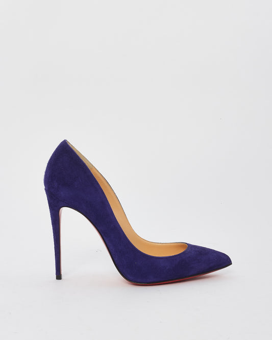 Christian Louboutin Purple Suede Pigalle Follies Pumps - 36.5