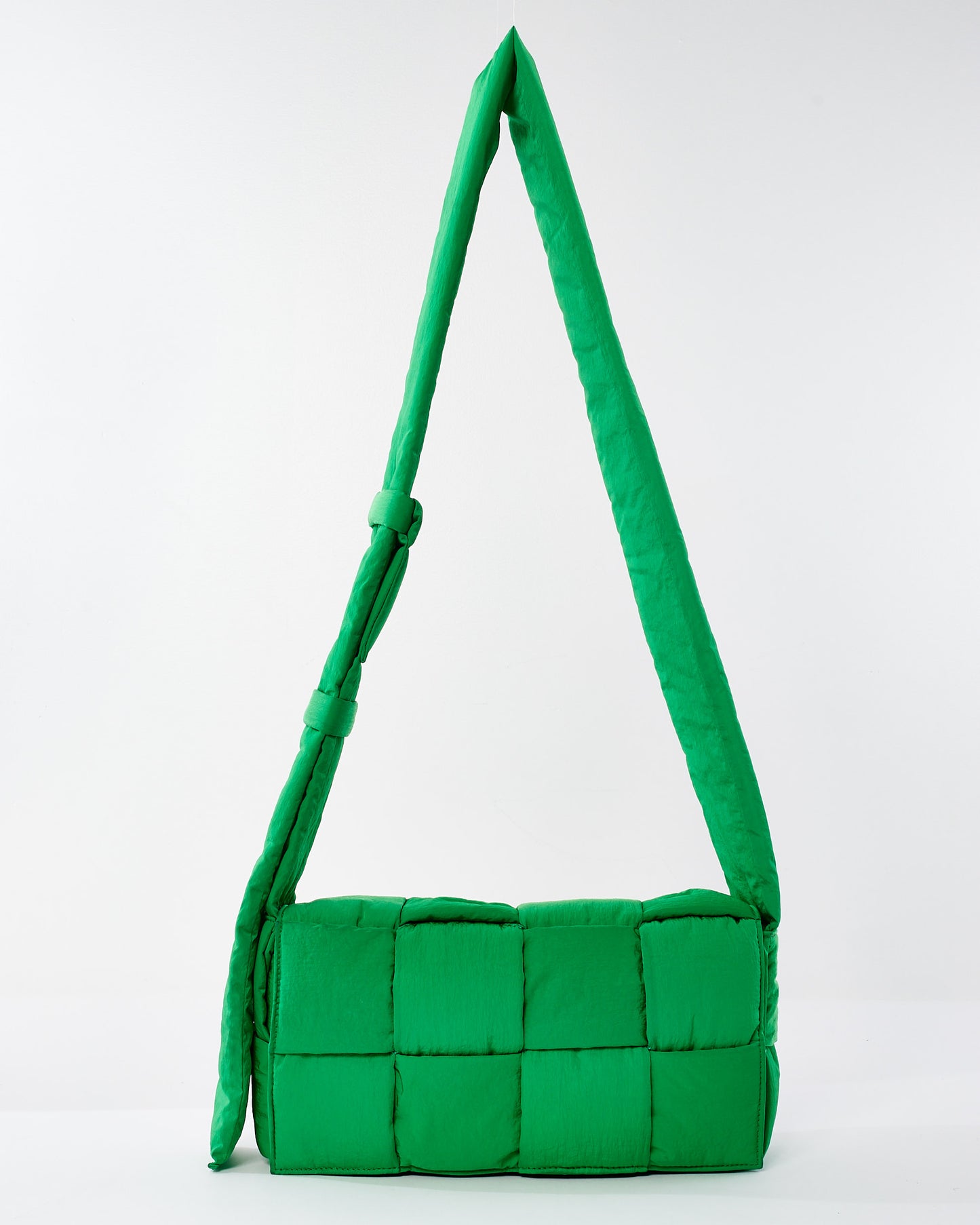 Bottega Veneta Parakeet Green Nylon Tech Padded Cassette Bag