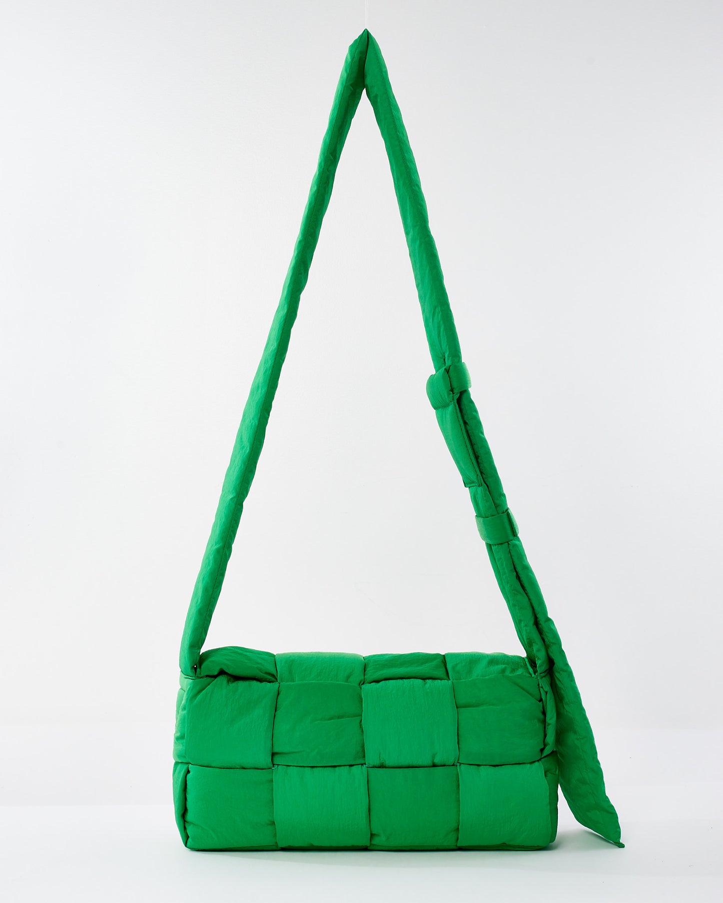 Bottega Veneta Parakeet Green Nylon Tech Padded Cassette Bag