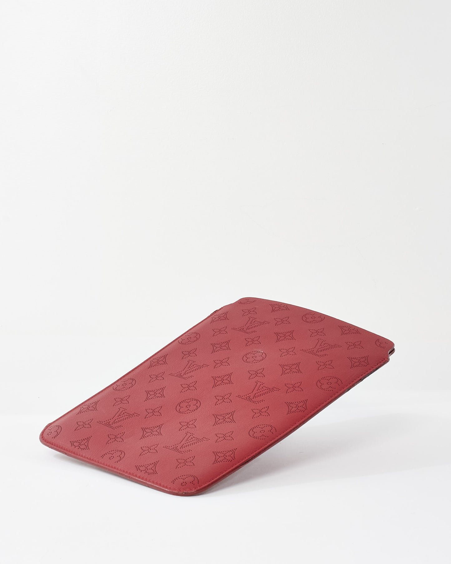 Louis Vuitton Raspberry Red Monogram Mahina Leather iPad Case