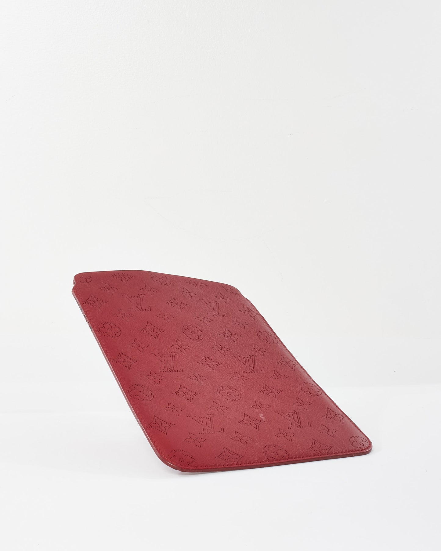 Louis Vuitton Raspberry Red Monogram Mahina Leather iPad Case