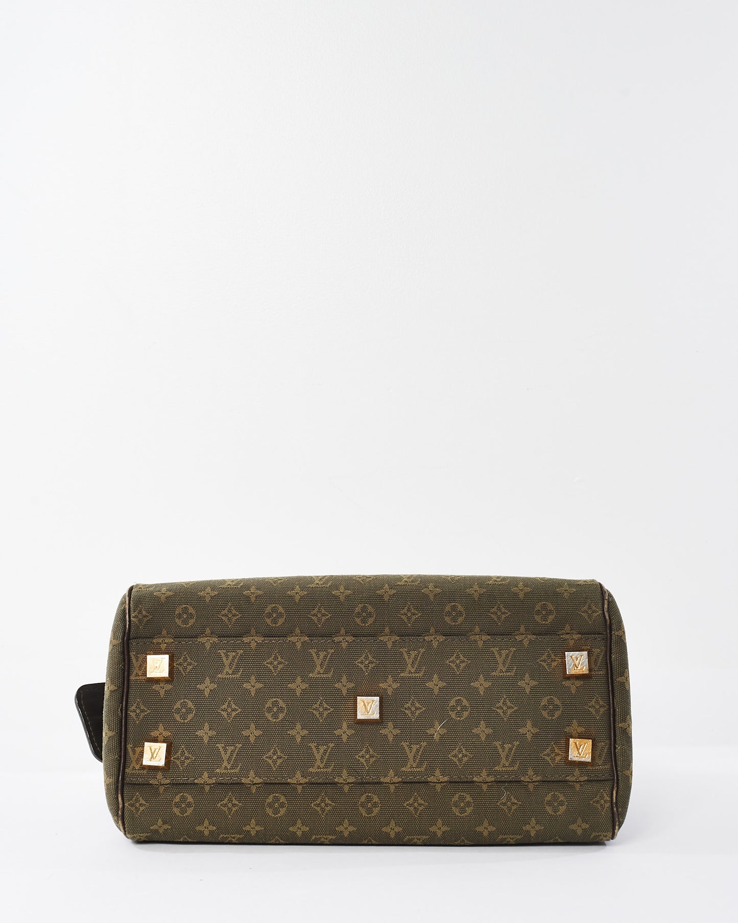 Louis Vuitton Green & Beige Monogram Mini Lin Canvas Josephine Bag with/ Strap