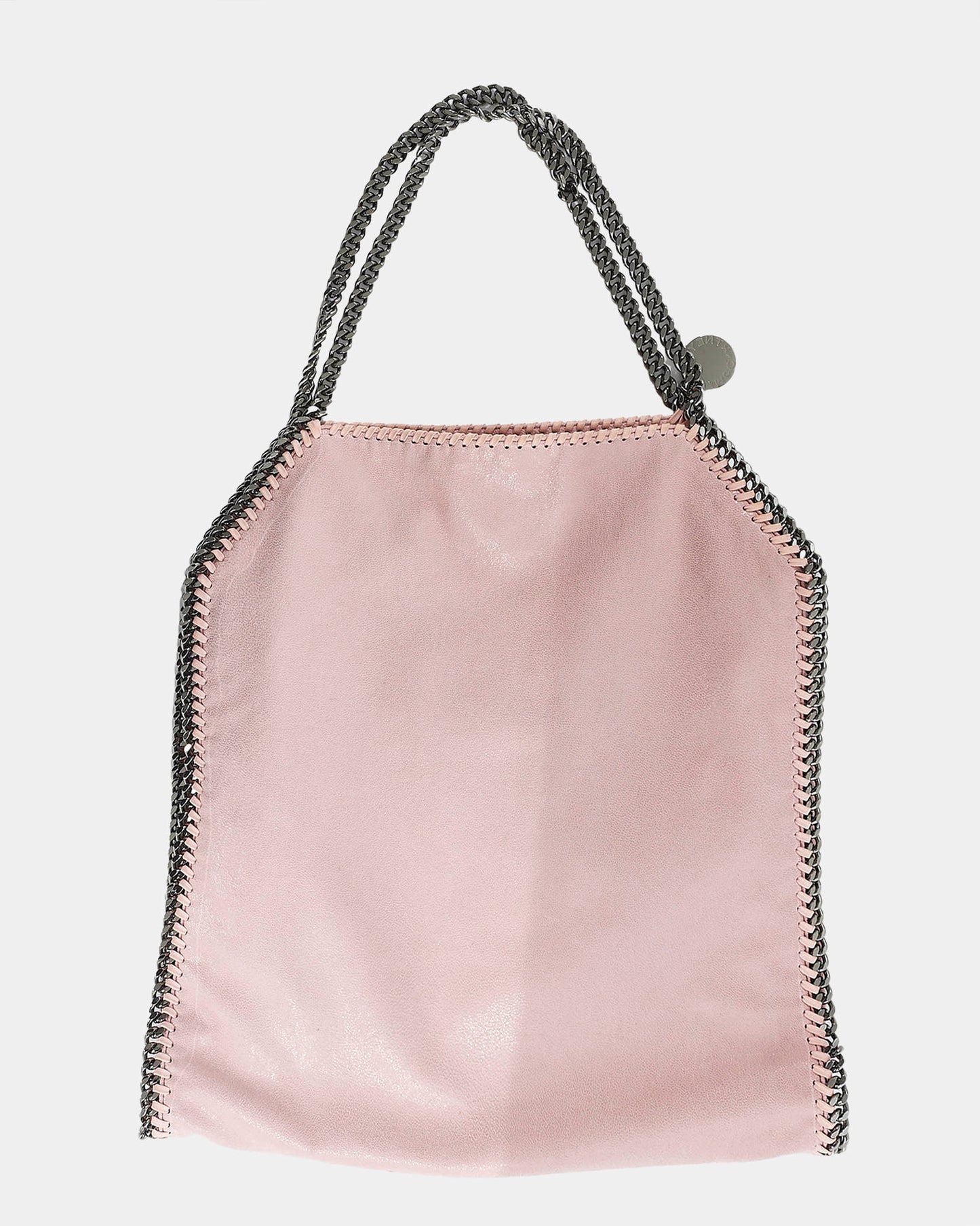 Stella McCartney Pink Faux Suede Falabella Fold-Over Tote Bag