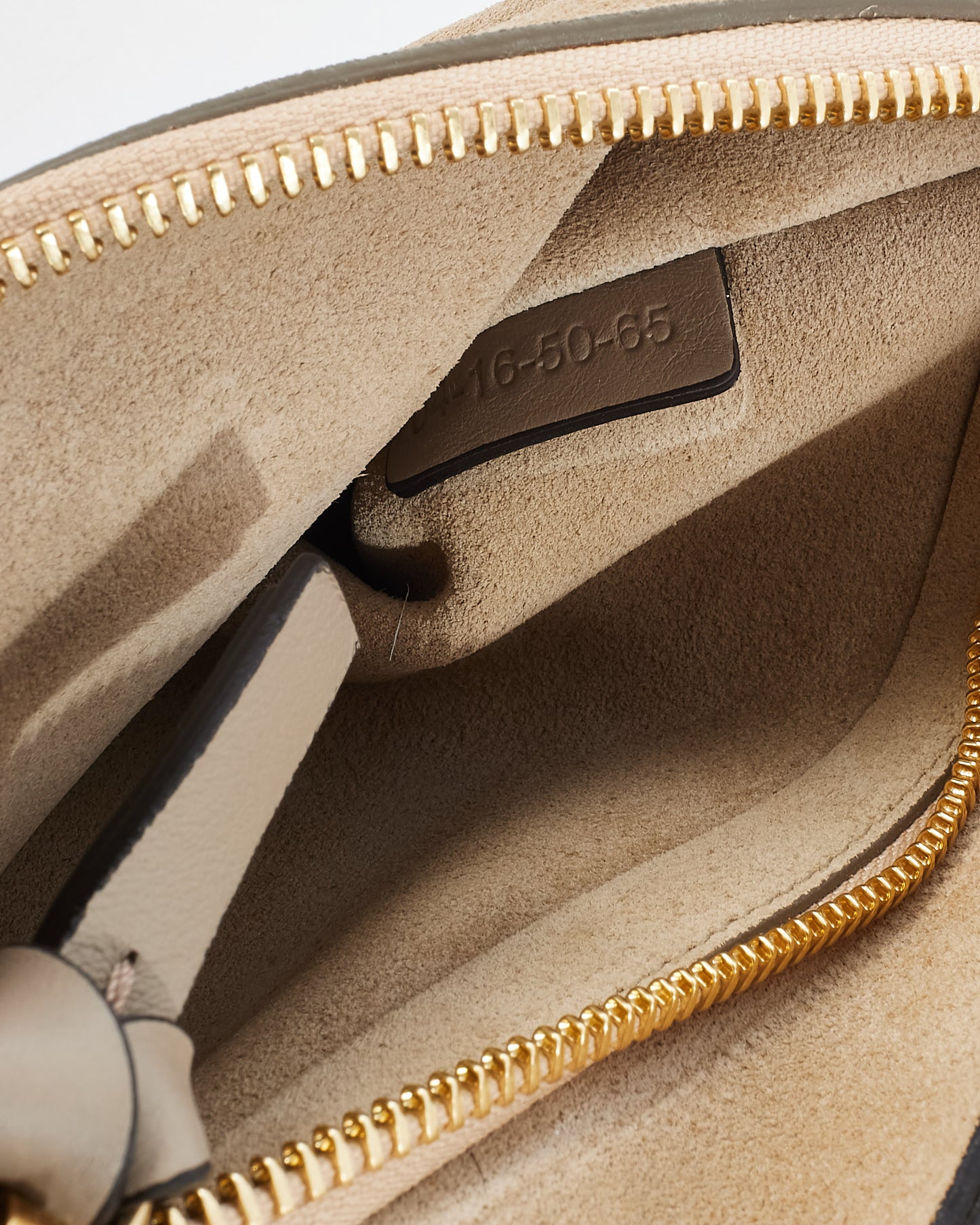 Chloé Taupe Suede & Leather Medium Faye Crossbody Bag