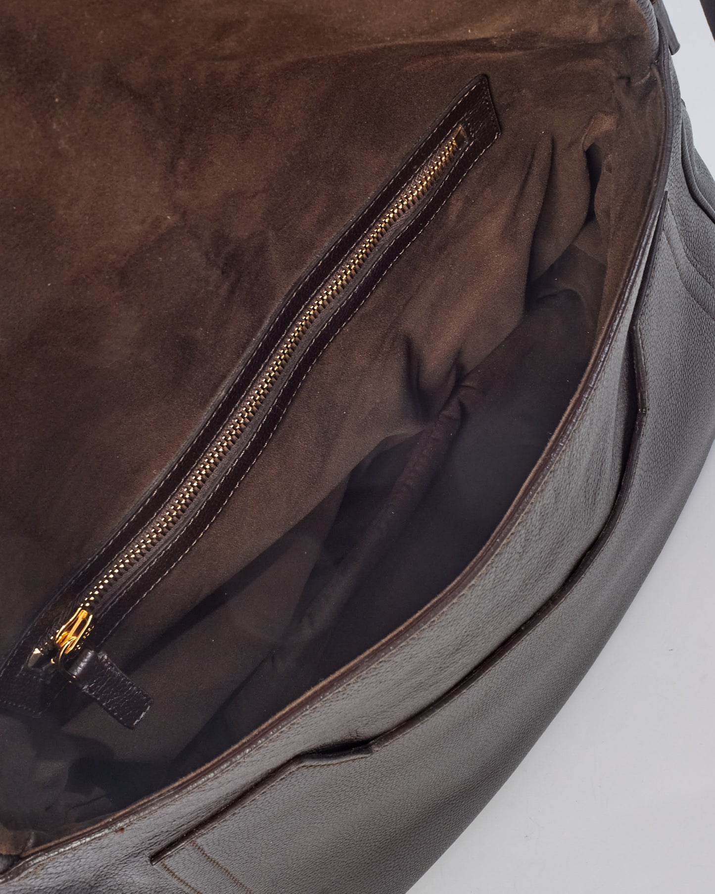 Tom Ford Brown Leather Jennifer Messenger Bag