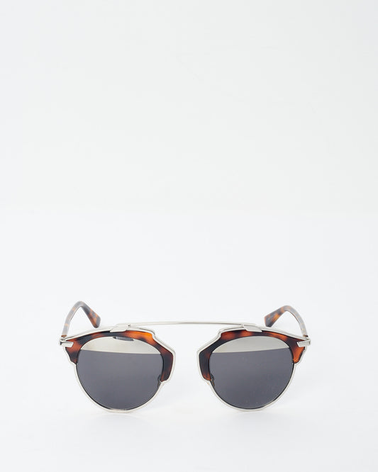 Dior Brown & Silver SoReal Sunglasses