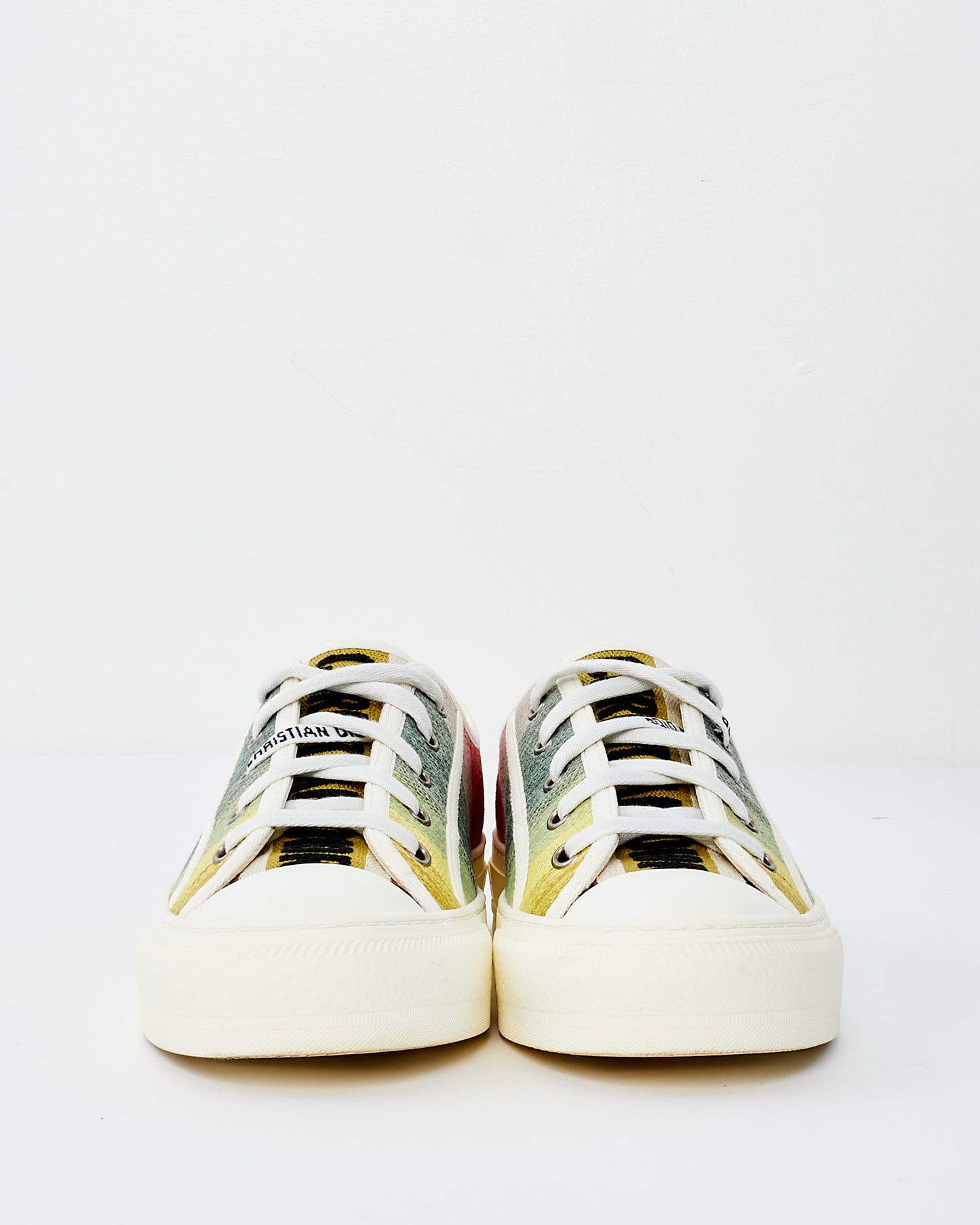 Dior Walk'N'Dior Multicolor Canvas Sneaker - 37