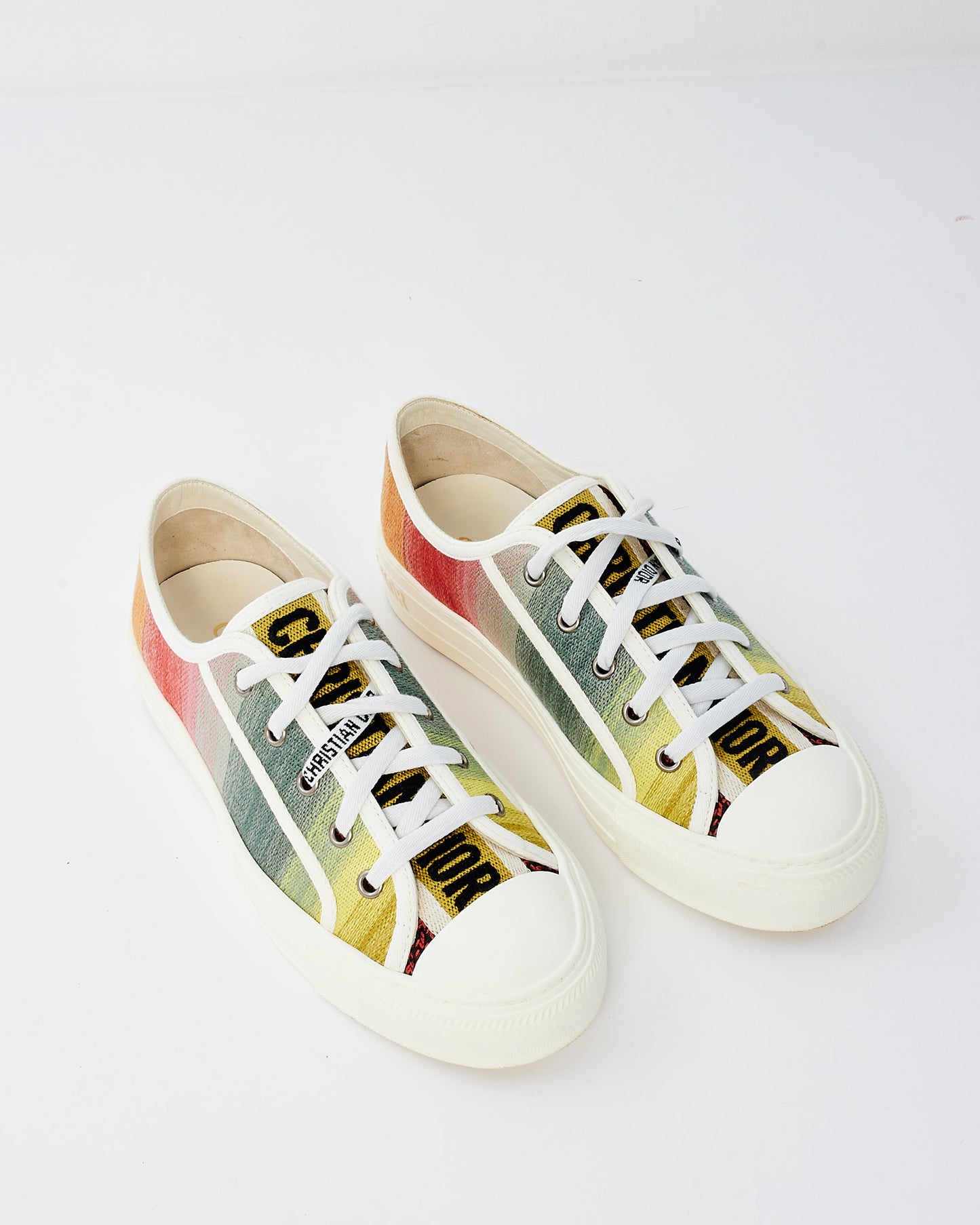 Dior Walk'N'Dior Multicolor Canvas Sneaker - 37