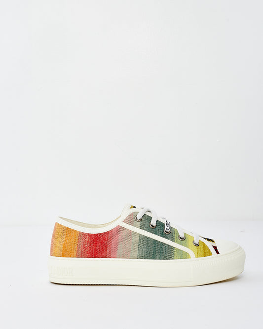 Dior Walk'N'Dior Multicolor Canvas Sneaker - 37