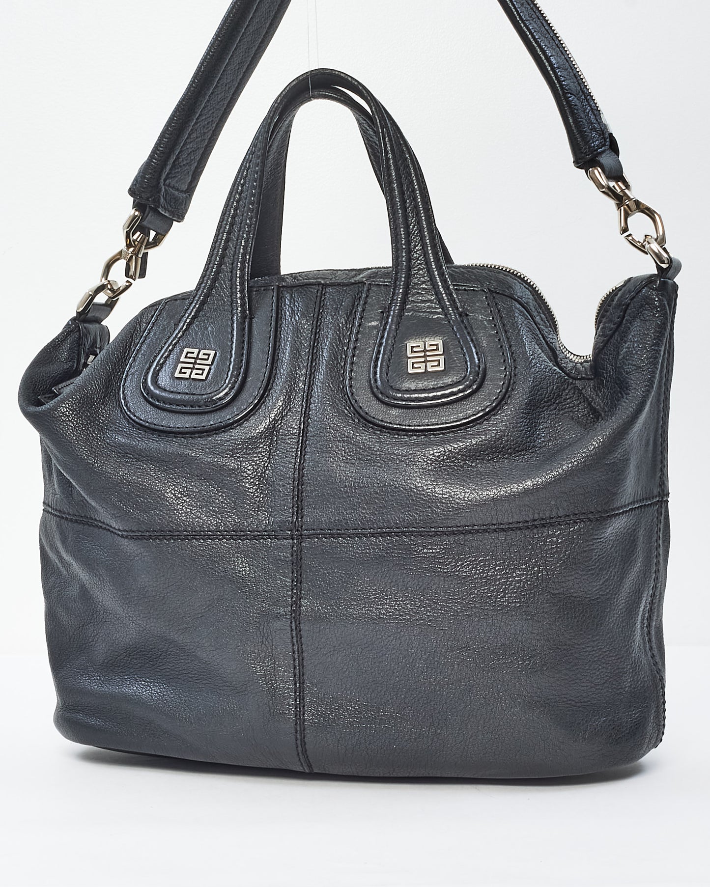 Givenchy Black Leather Nightingale Shoulder Bag