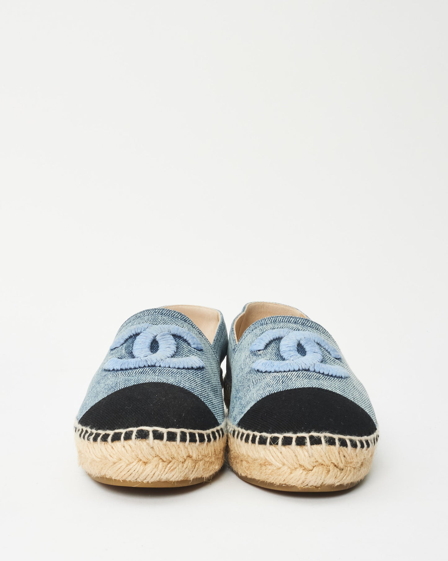 Chanel Denim CC Logo Espadrilles - 38