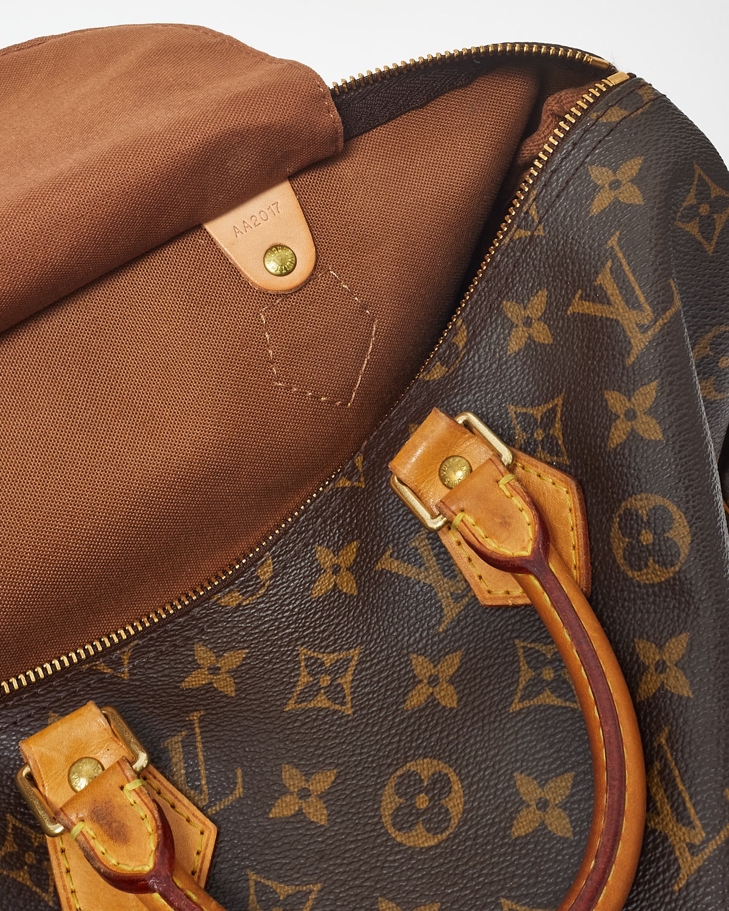 Louis Vuitton Monogram Coated Canvas Speedy 35 Bag