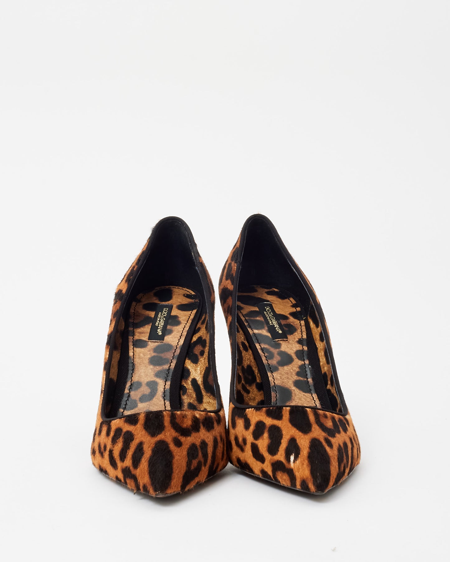 Dolce & Gabbana Leopard Pony Hair Pumps - 40