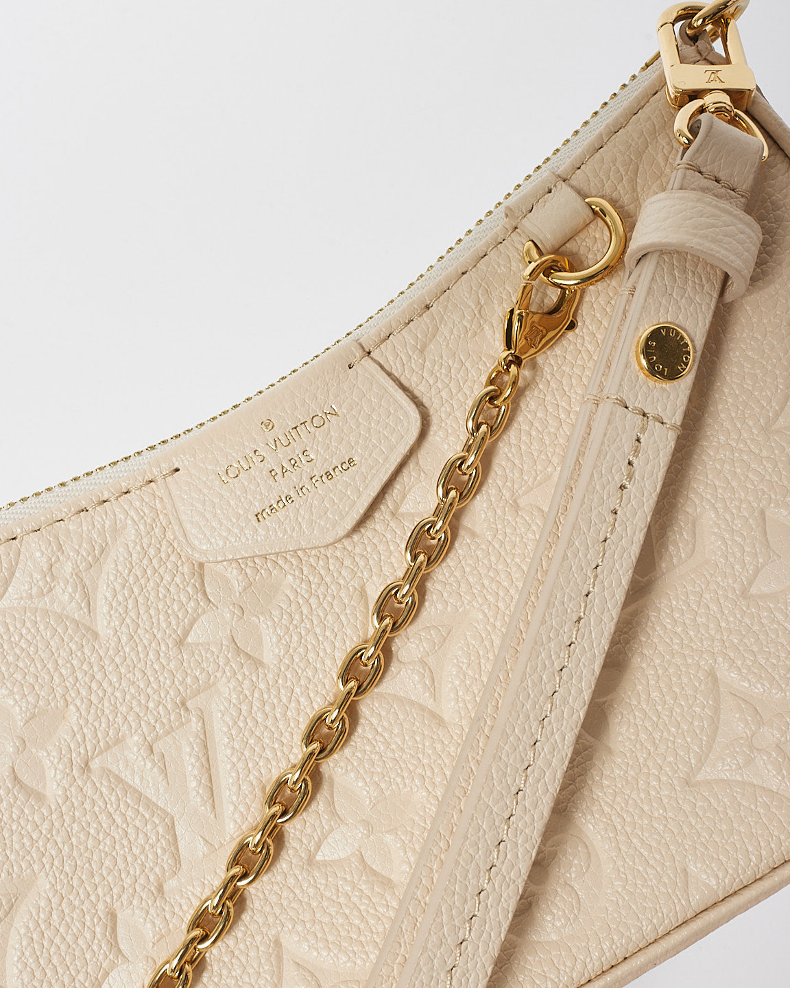 Louis Vuitton Cream Monogram Empreinte Easy Pouch On Strap Crossbody Bag