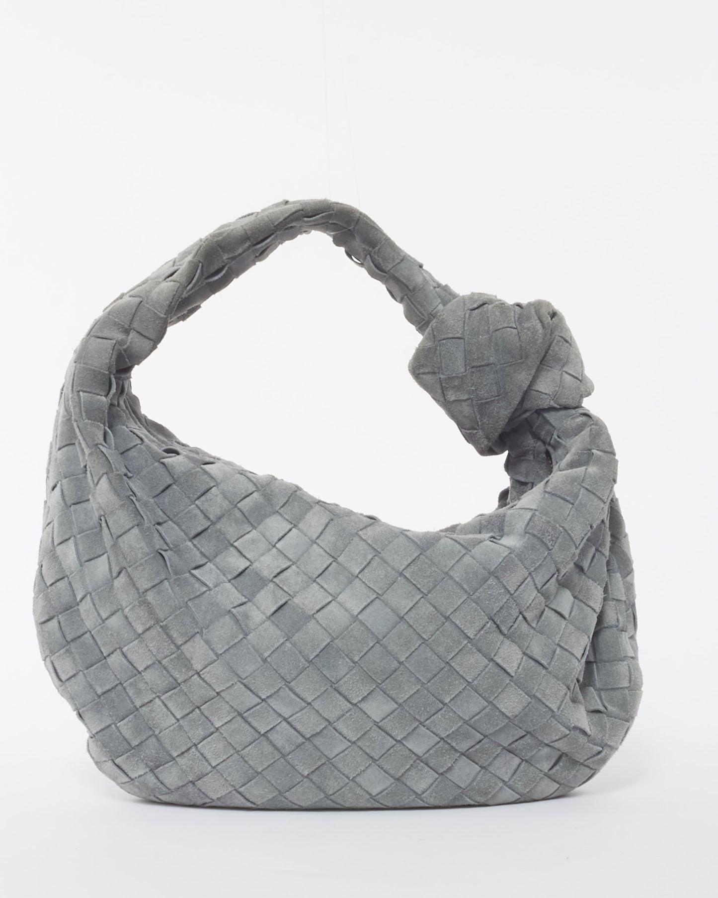 Bottega Veneta Grey (Thunder) Suede Teen Jodie Bag