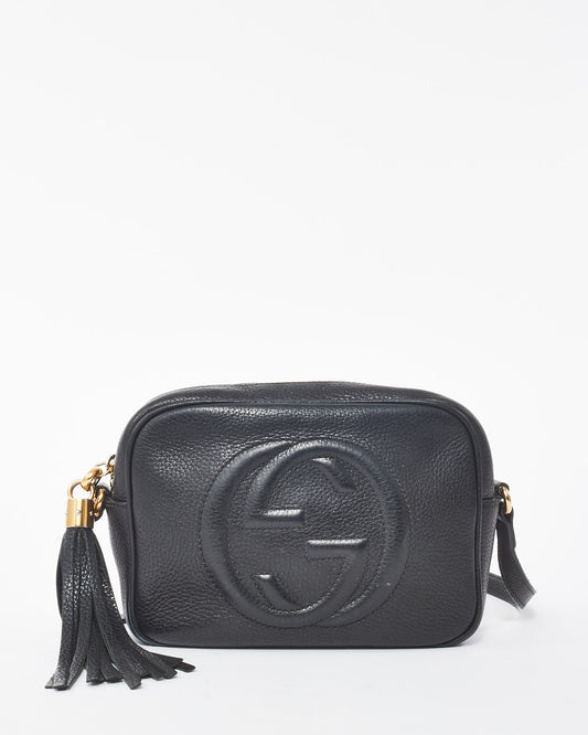 Gucci Black Leather Soho Disco Crossbody Bag