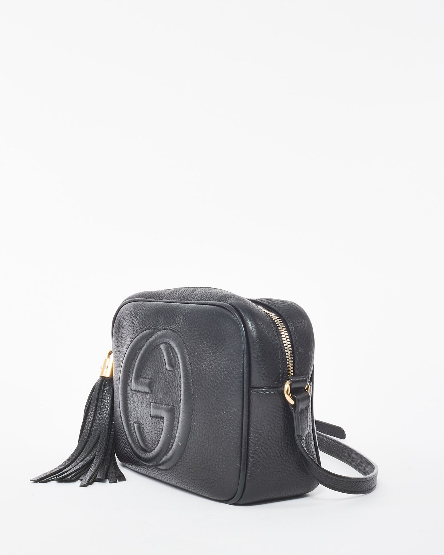 Gucci Black Leather Soho Disco Crossbody Bag